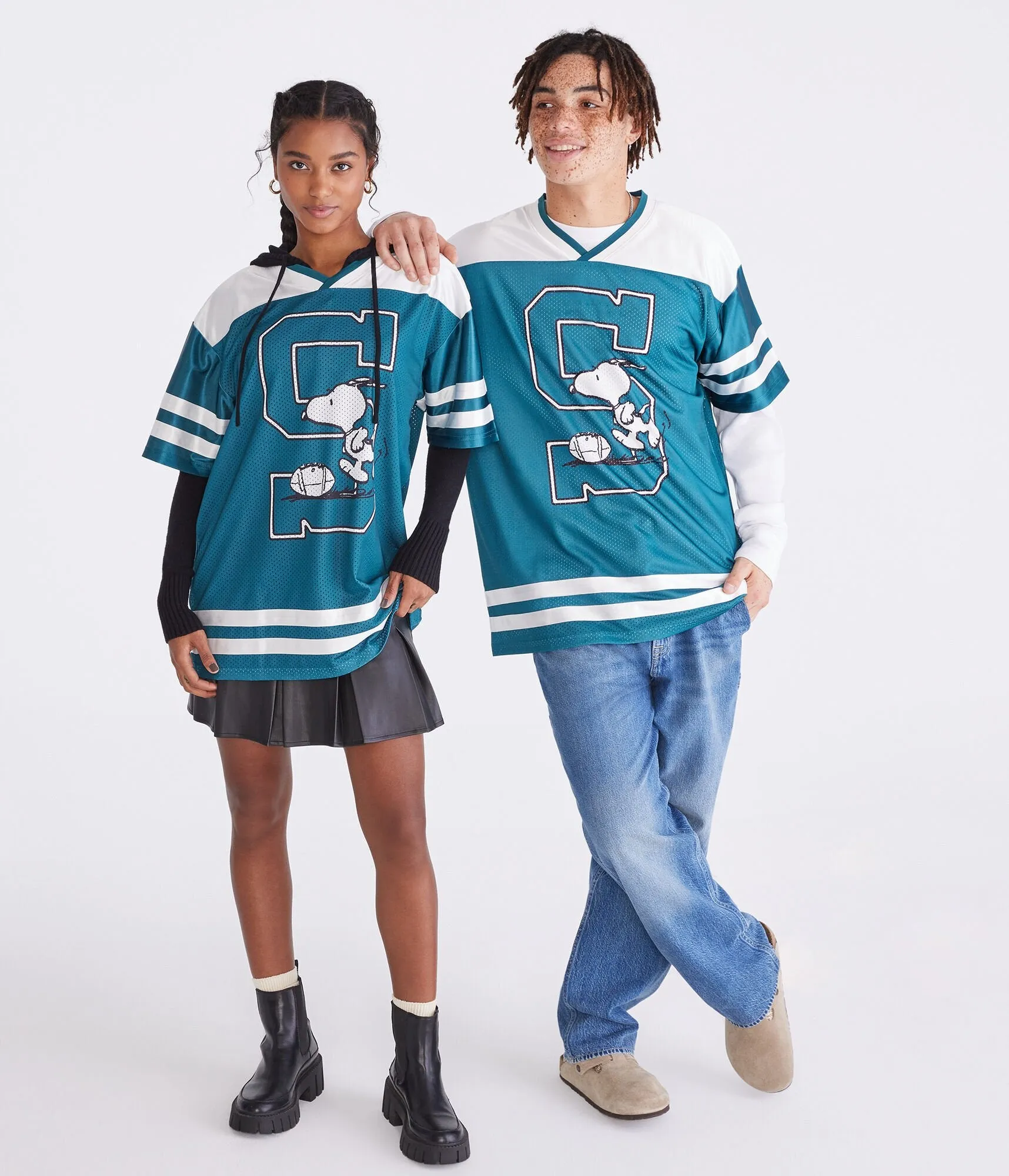 Aeropostale Peanuts | Aéropostale Snoopy Football Kicker Mesh Top