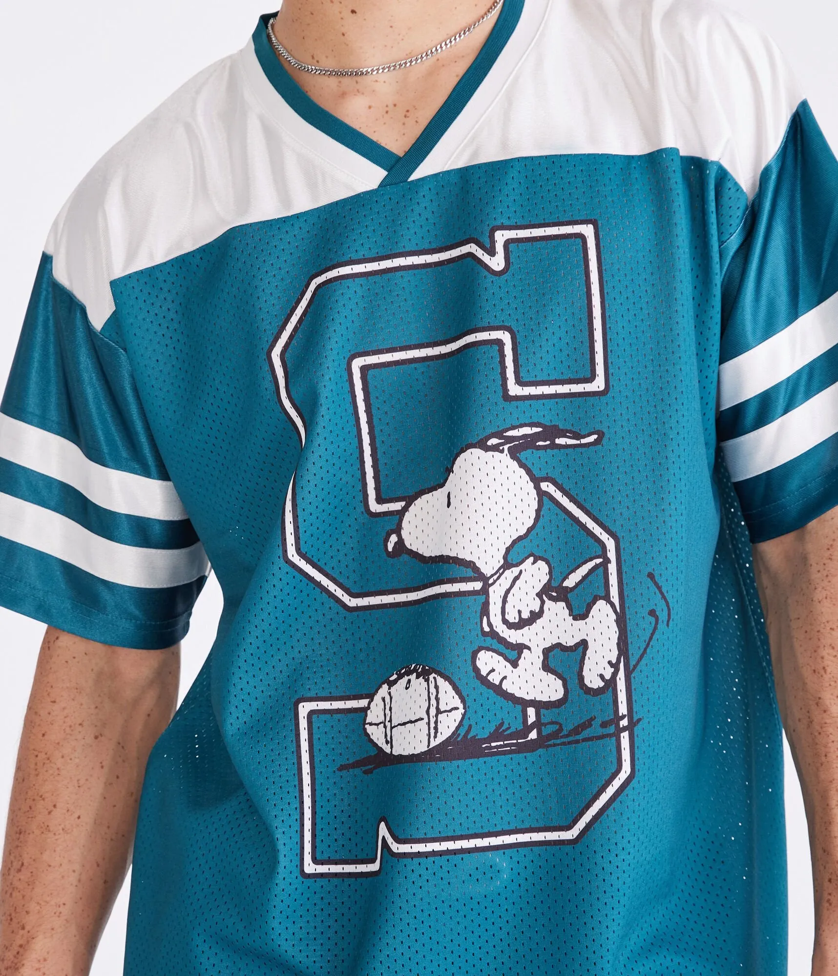Aeropostale Peanuts | Aéropostale Snoopy Football Kicker Mesh Top