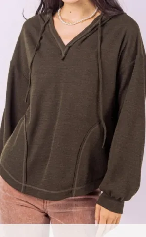 Anita Pullover In Olive