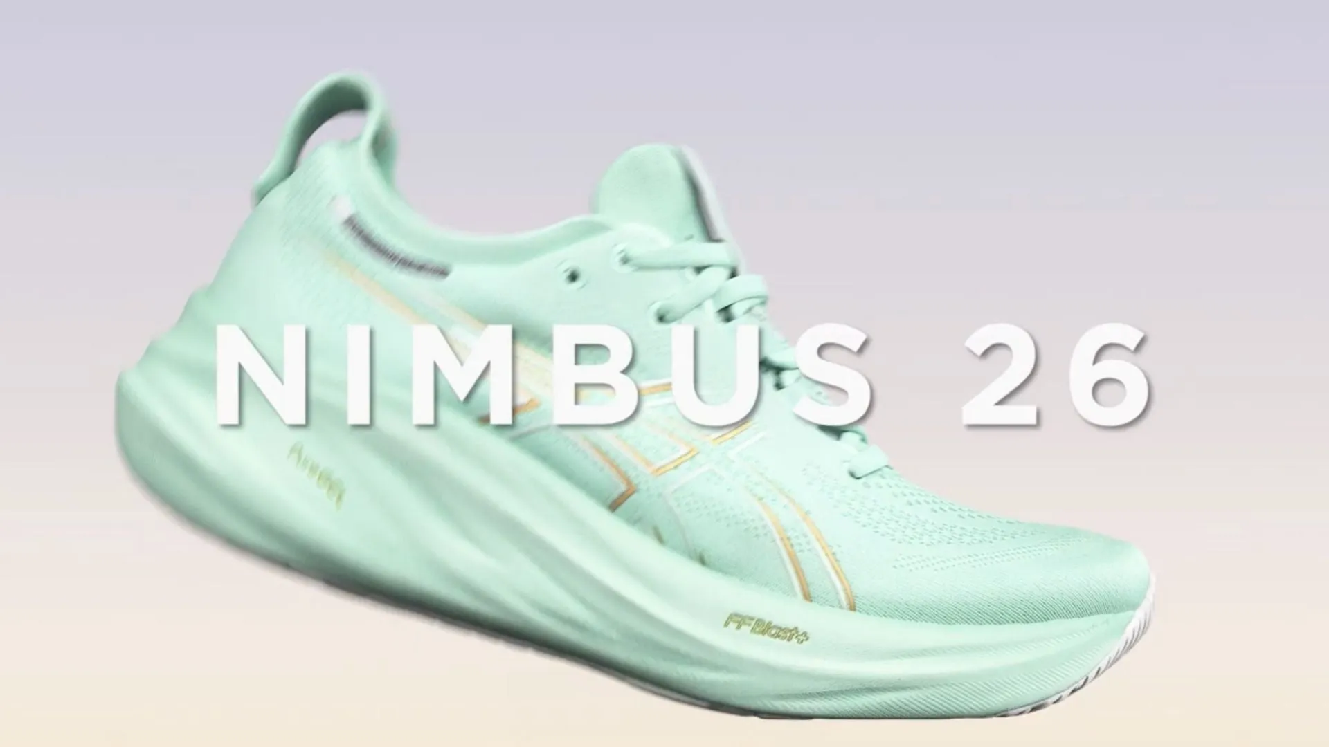Asics Gel Nimbus 26 - Blue Expanse - Aurora Green