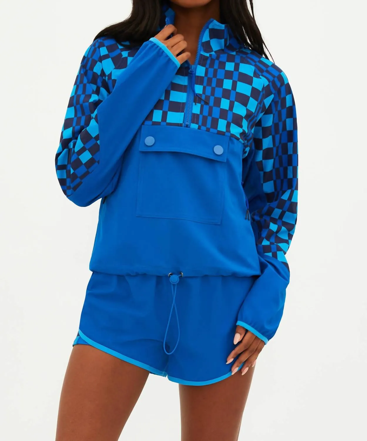 Atticus Pullover In Imperial Blue Check