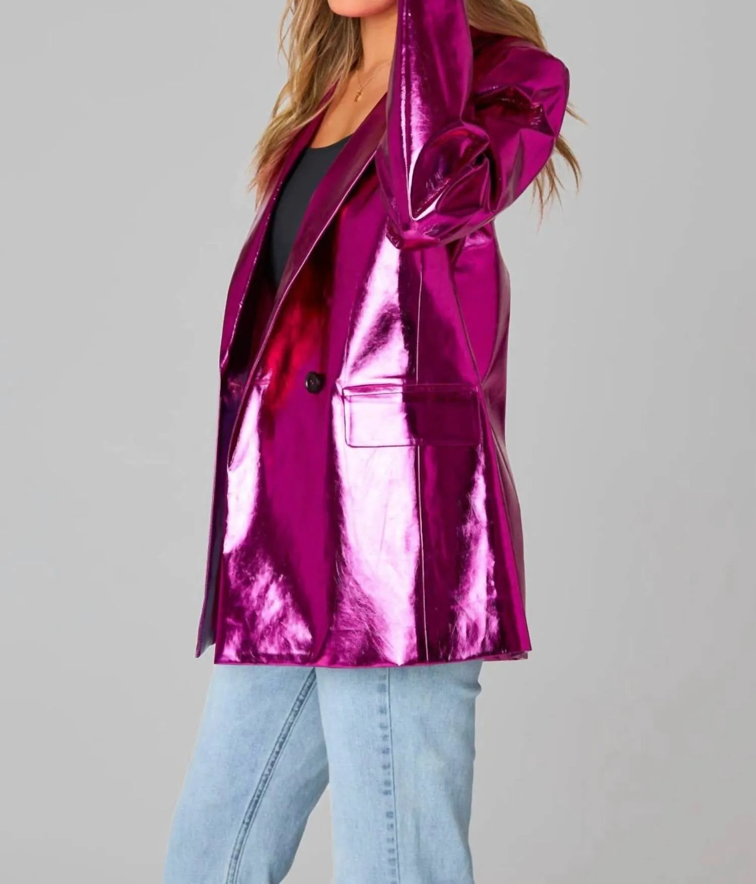 Avery Electric Blazer In Pink