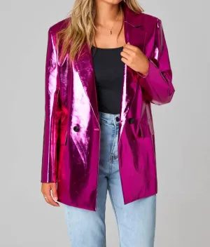 Avery Electric Blazer In Pink