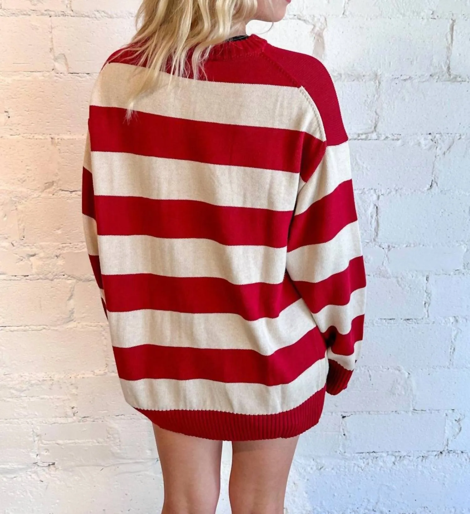 Be Mine Sweater Top In Red