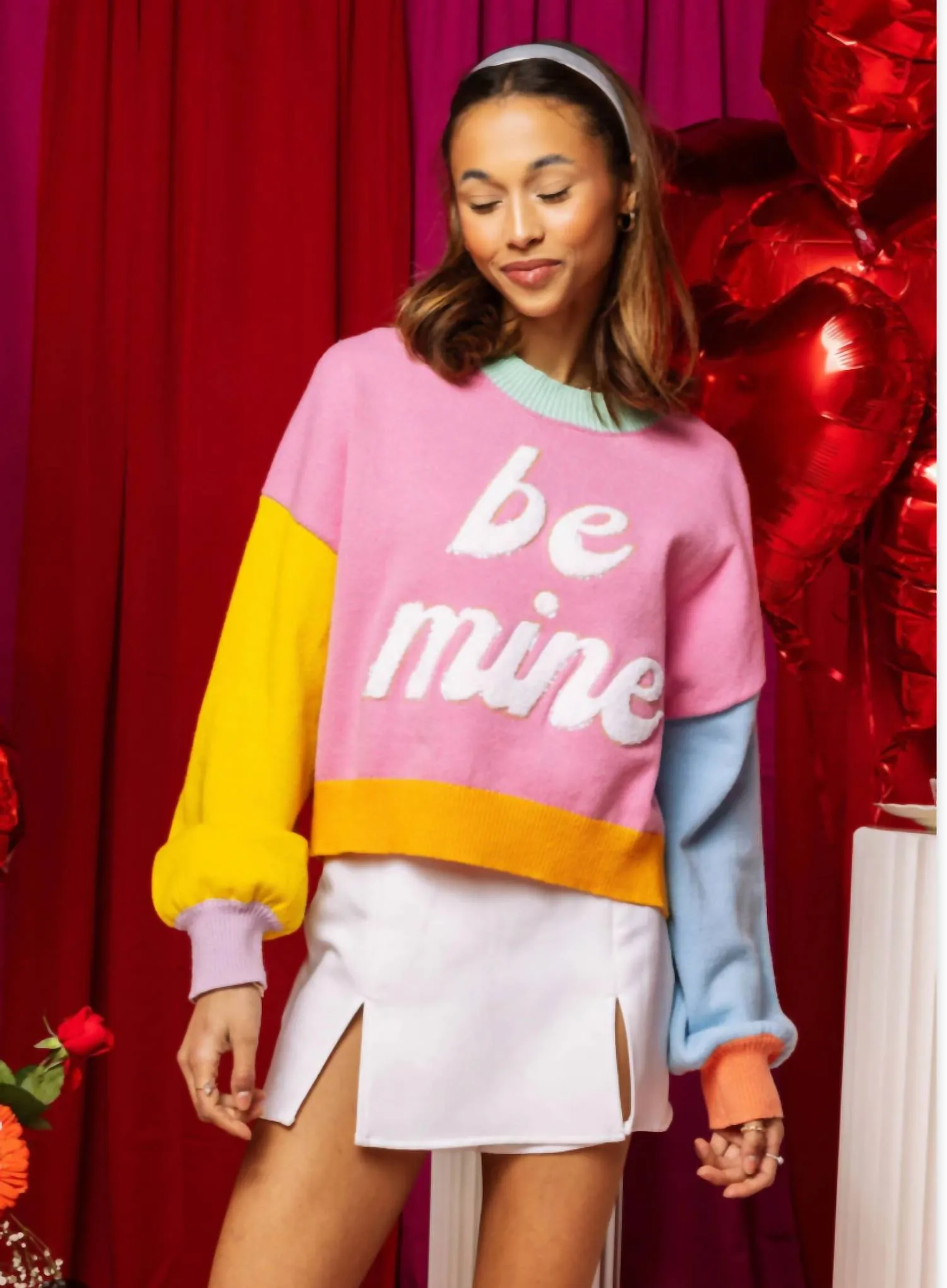 Be Mine Sweatshirt In Multi