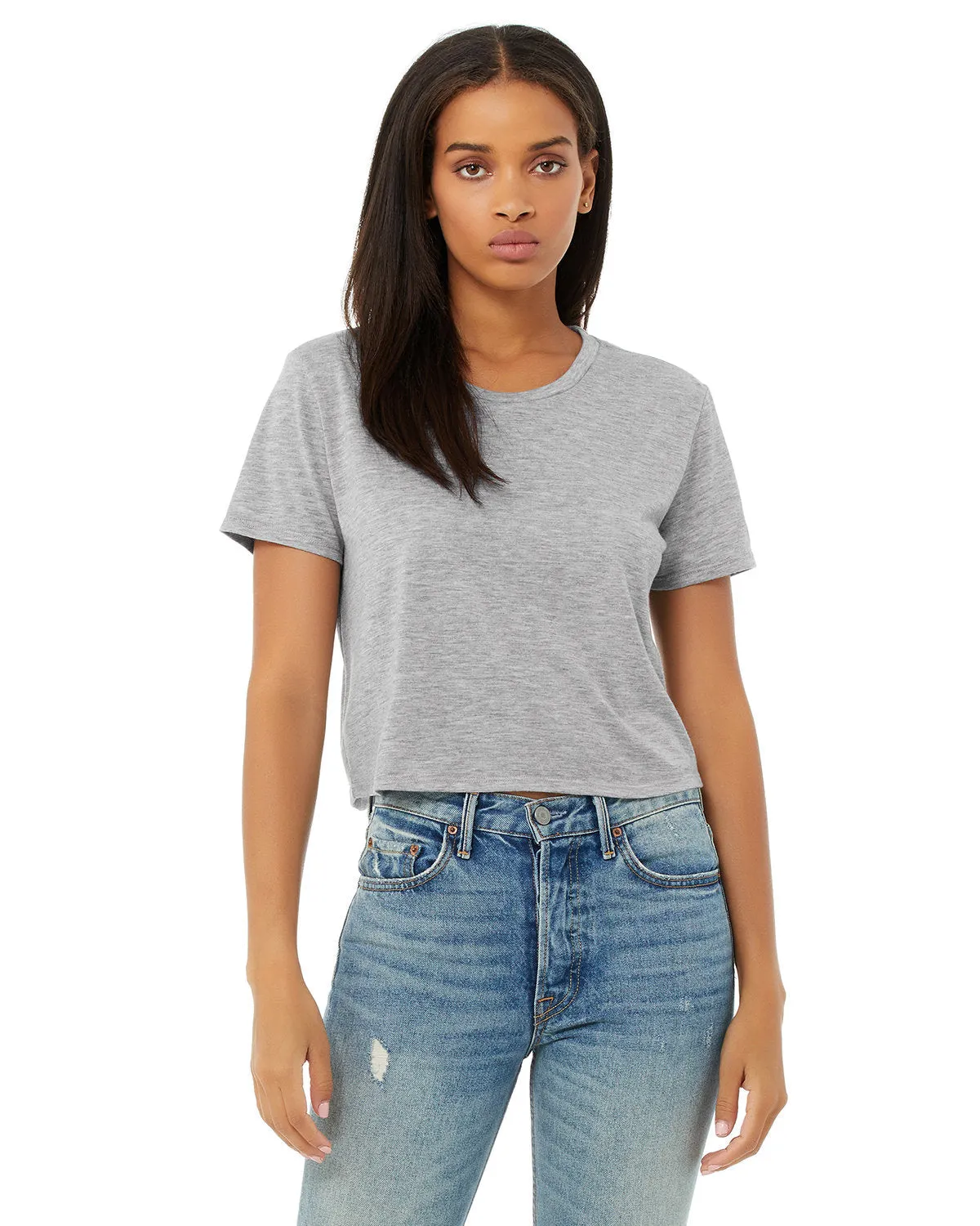 Bella   Canvas B8882 Ladies' Flowy Cropped T-Shirt