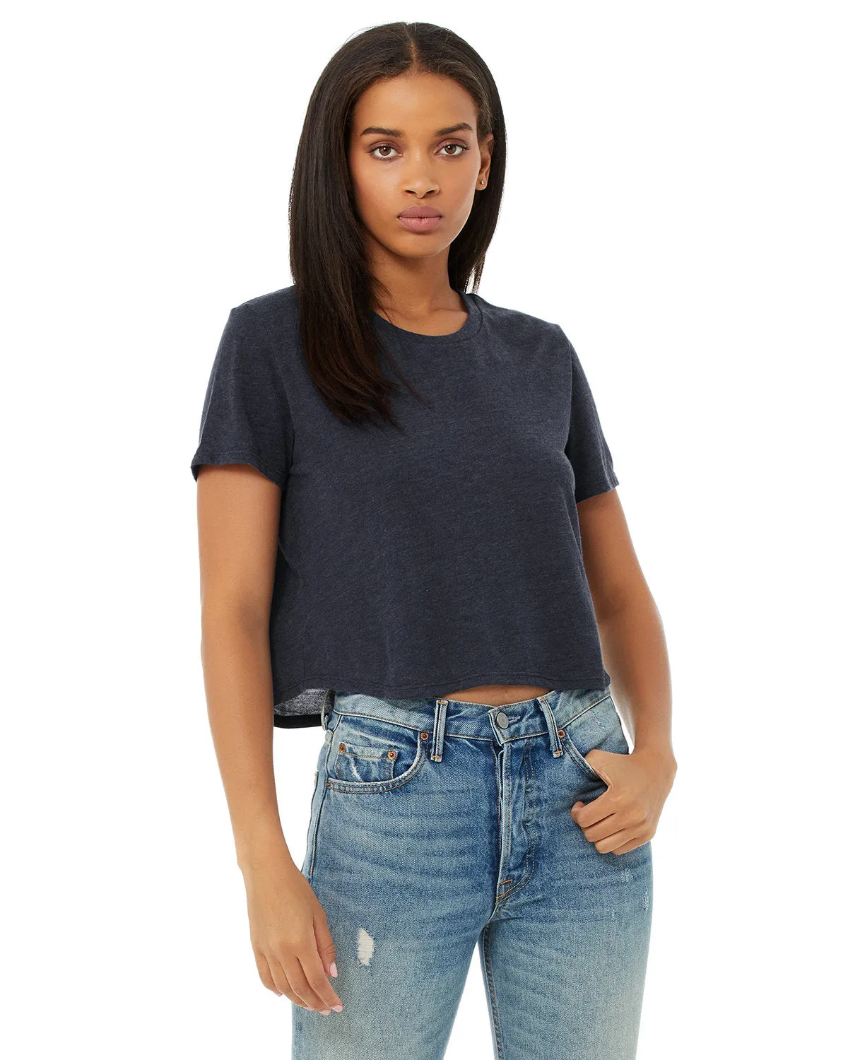 Bella   Canvas B8882 Ladies' Flowy Cropped T-Shirt