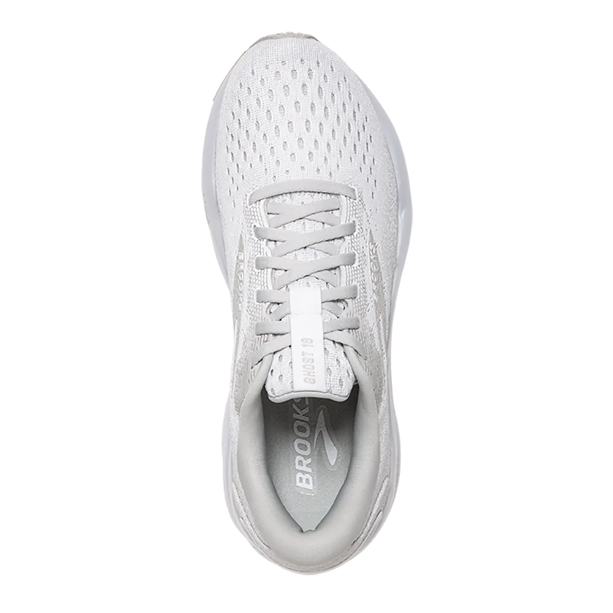 Brooks Ghost 16 - White - White - Grey