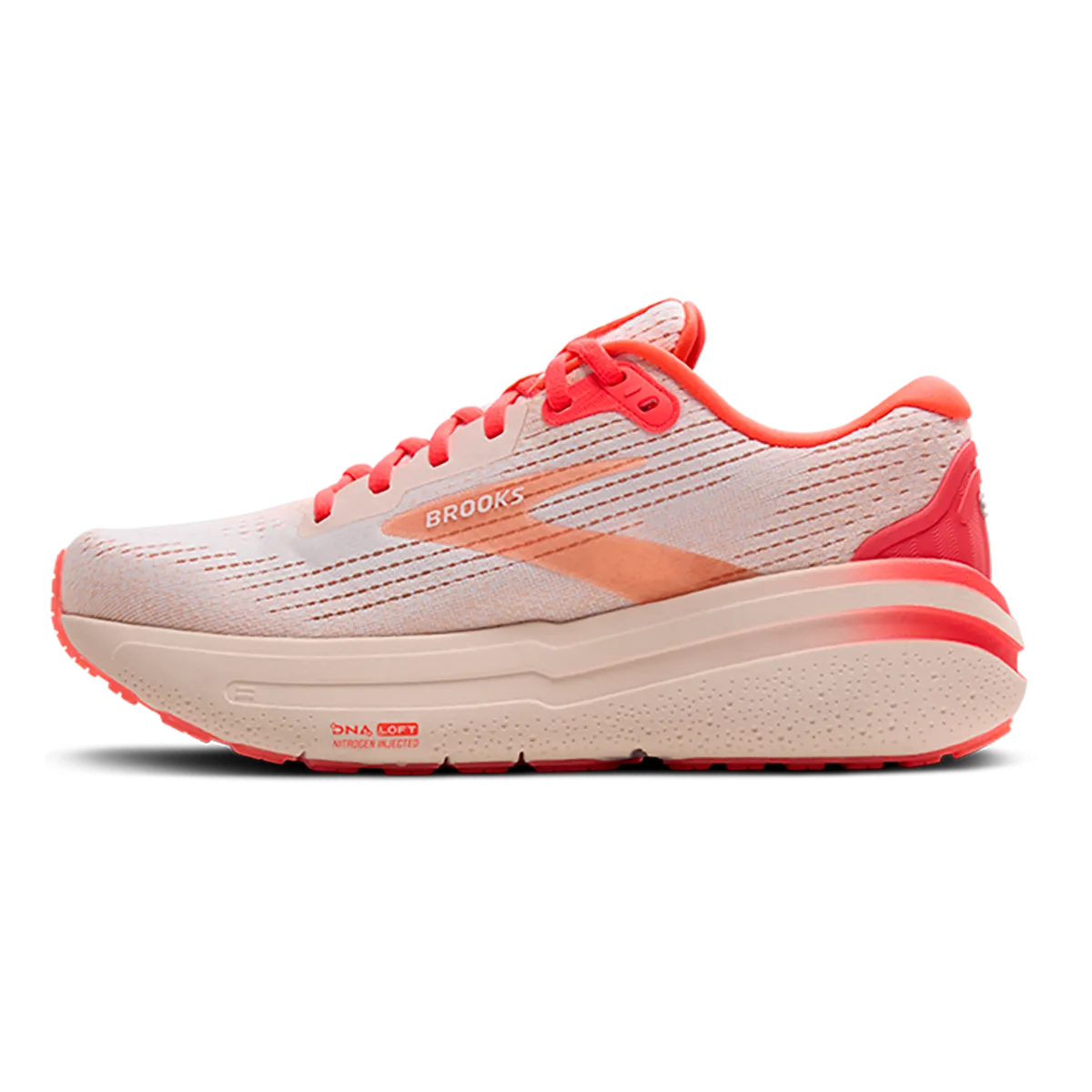 Brooks Ghost Max 2 - White - Peach - Coral