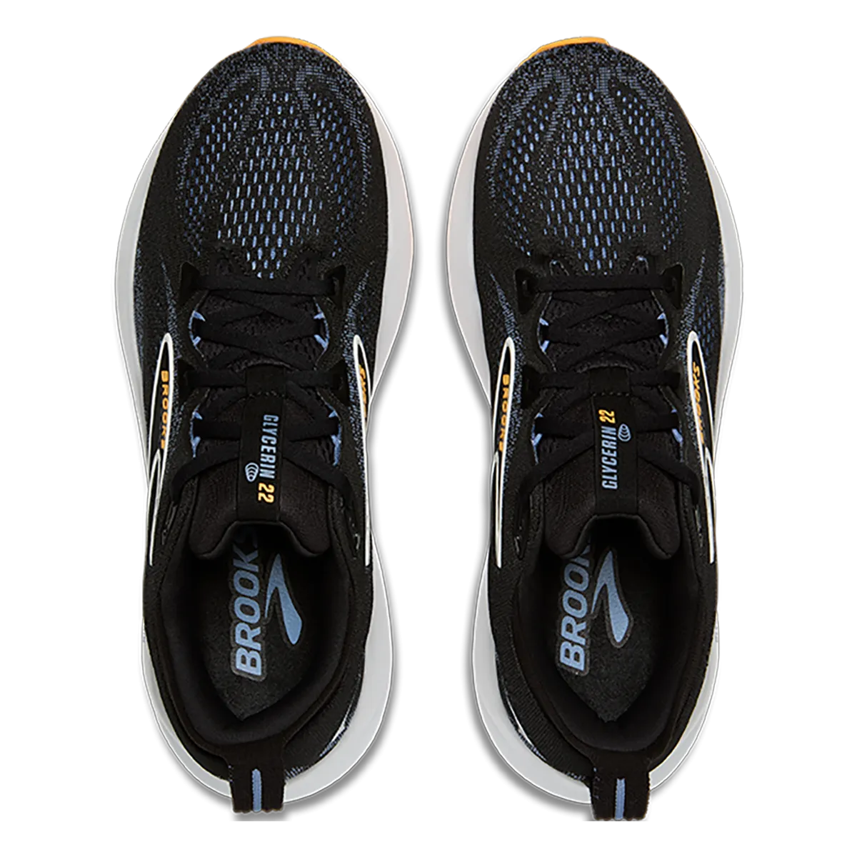 Brooks Glycerin 22 Black - Country Blue - Orange Pop