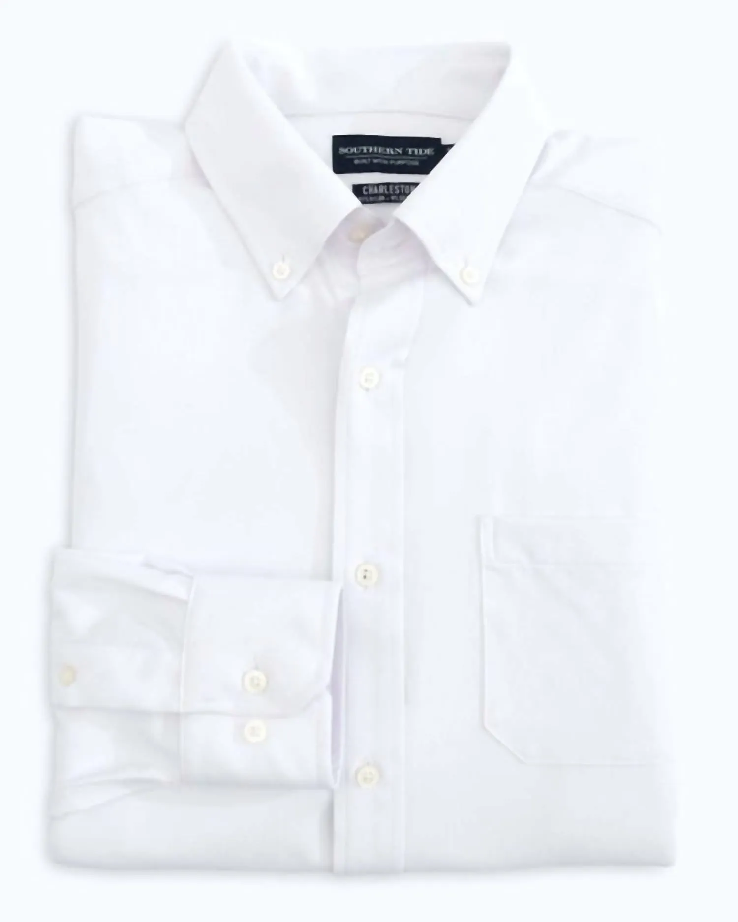 Brrrr Solid Intercoastal Sportshirt In Classic White