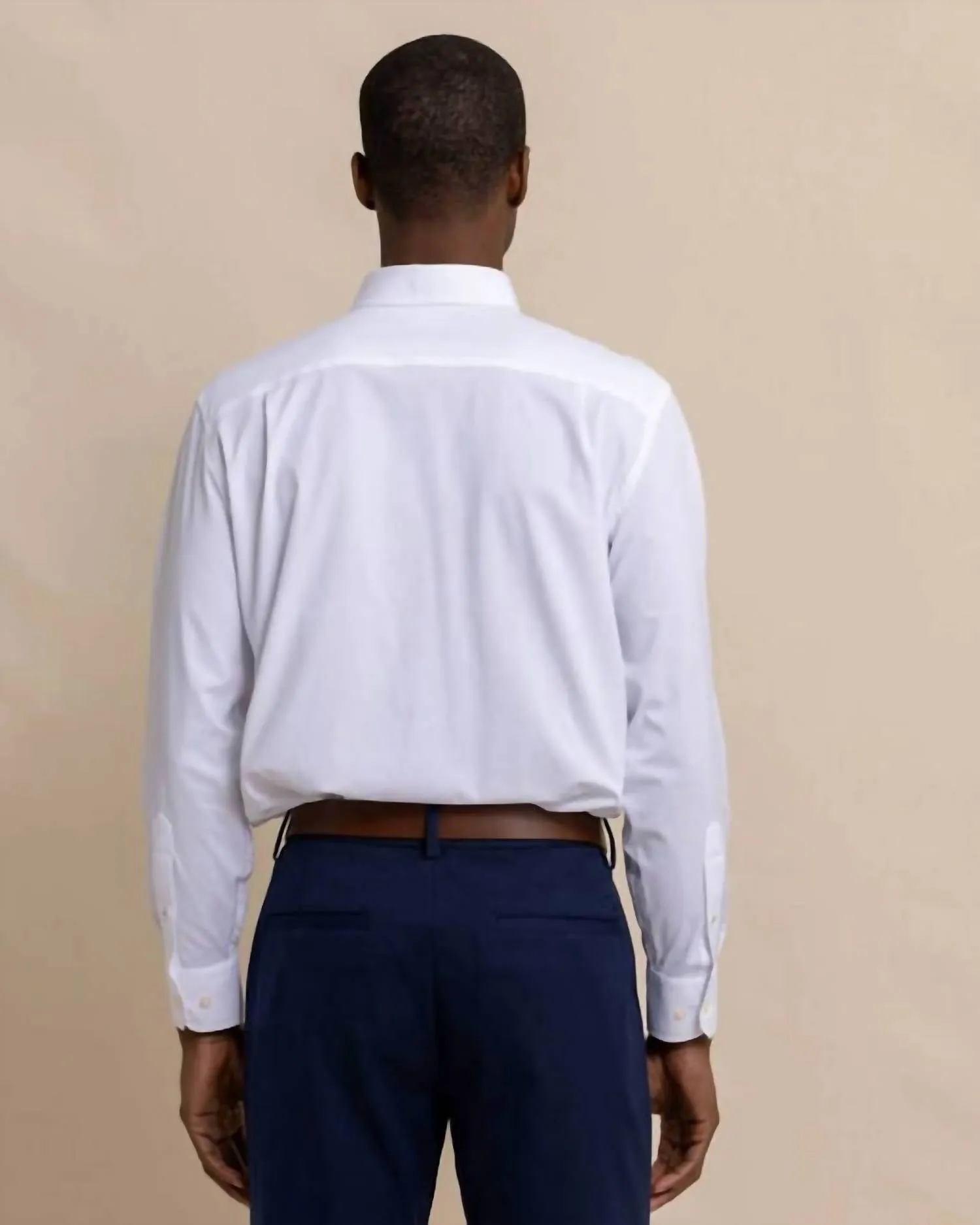 Brrrr Solid Intercoastal Sportshirt In Classic White