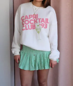 Capri Cocktails Sweatshirt In Ceramic