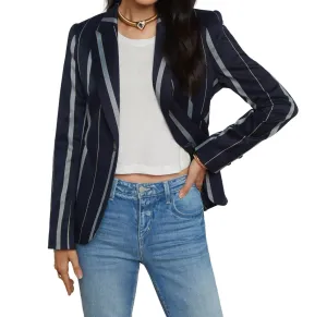 Clementine Jacket In Midnight Multi Stripe