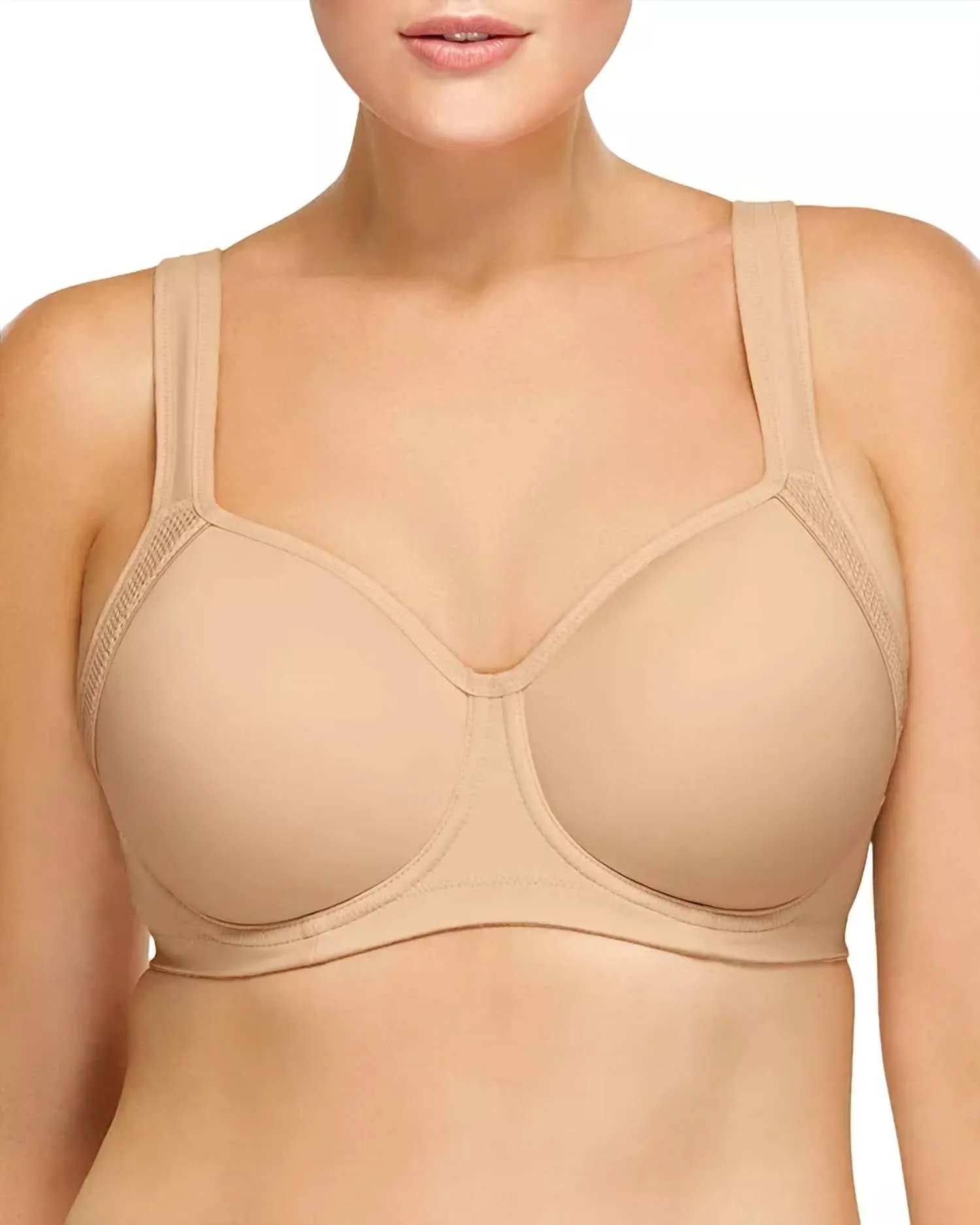 Contour Underwire Sports Bra In Sand