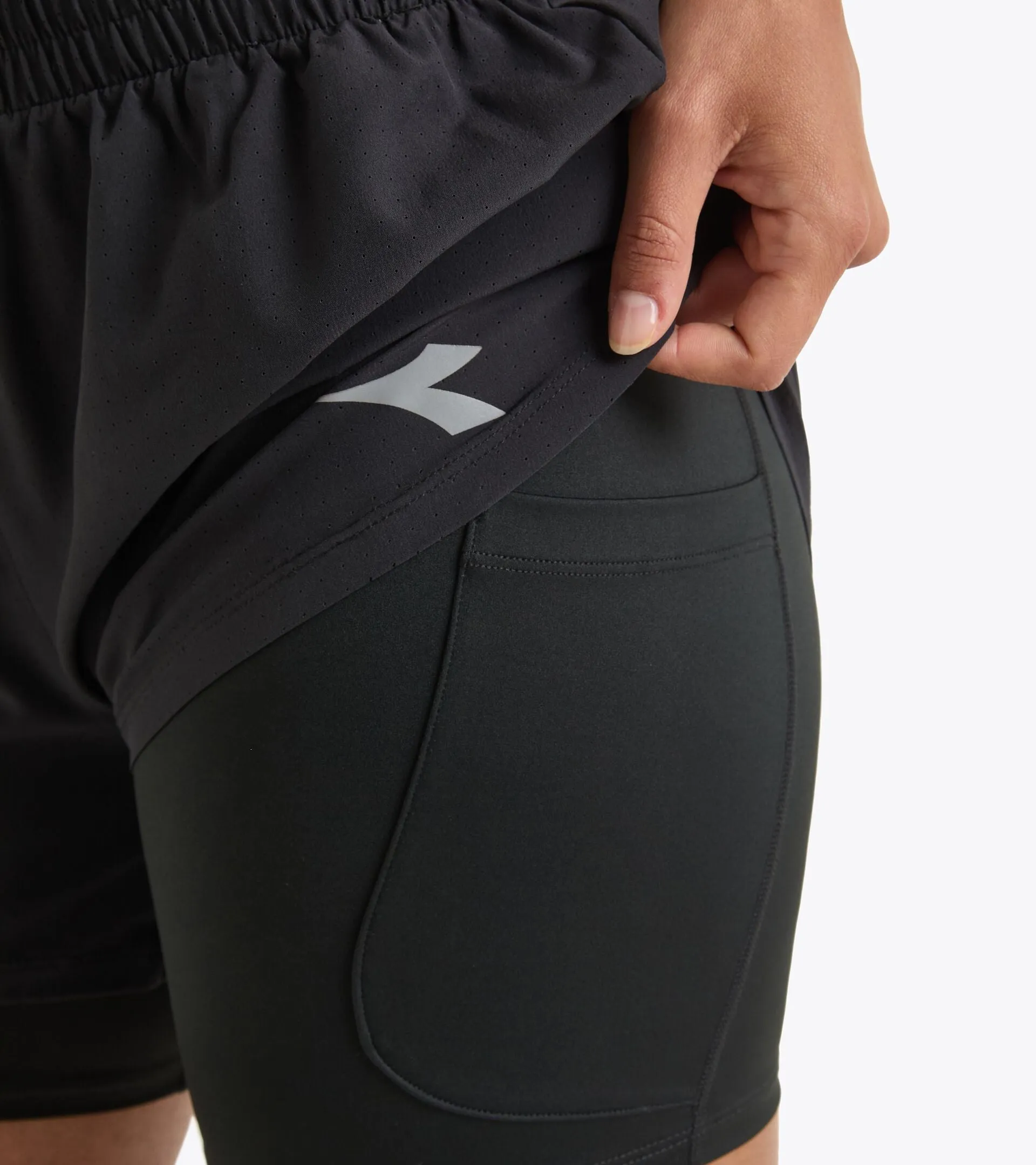 Diadora L. Shorts 2in1 5'' Run Crew