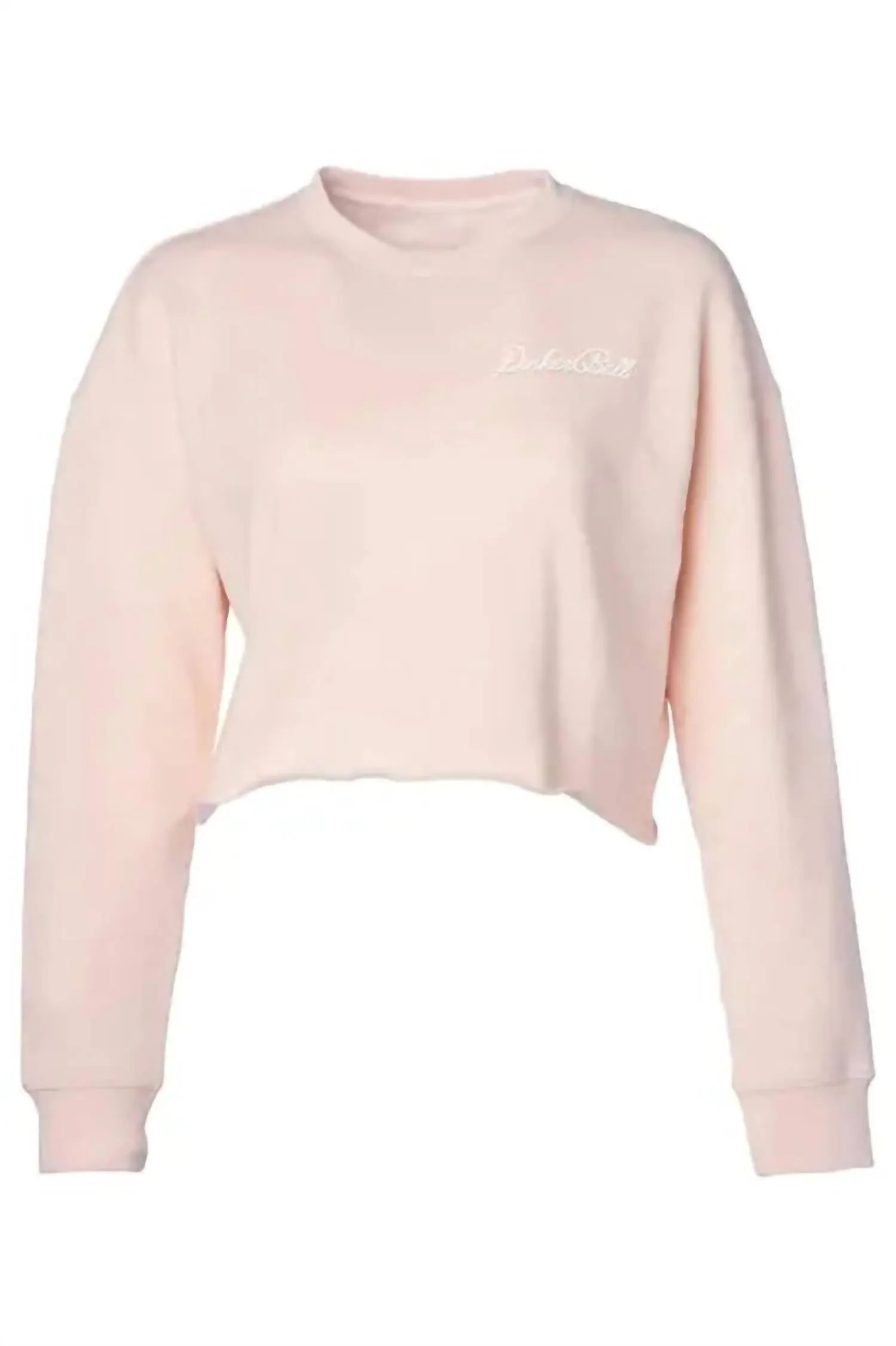 Dinkerbell Crop Sweatshirt In Pink