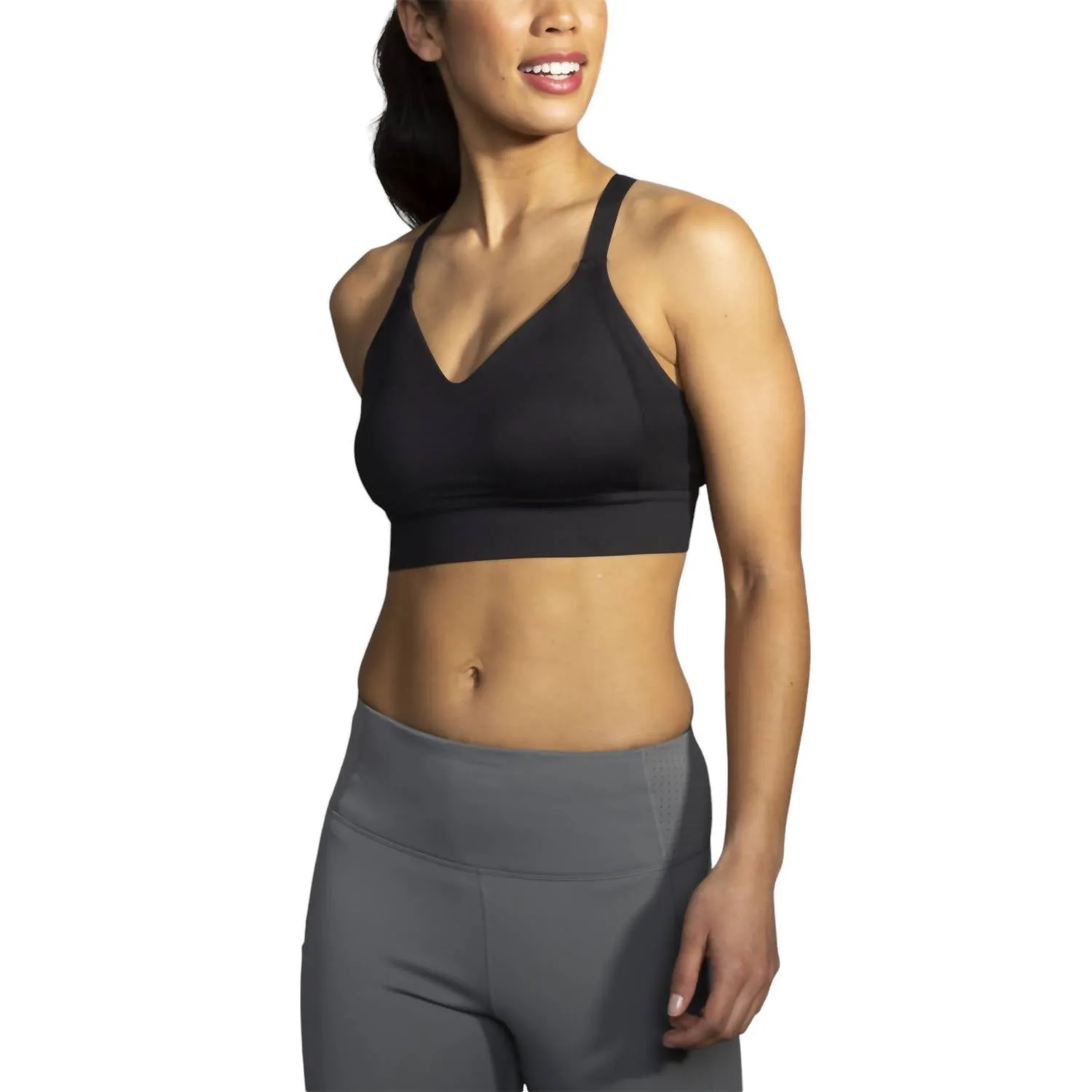Drive Interlace Run Bra In Black