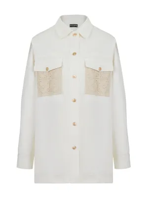 Embroidered Denim Shirt