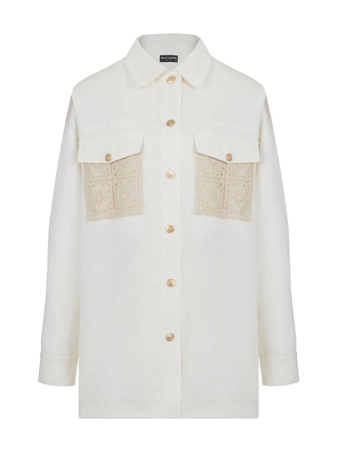 Embroidered Denim Shirt