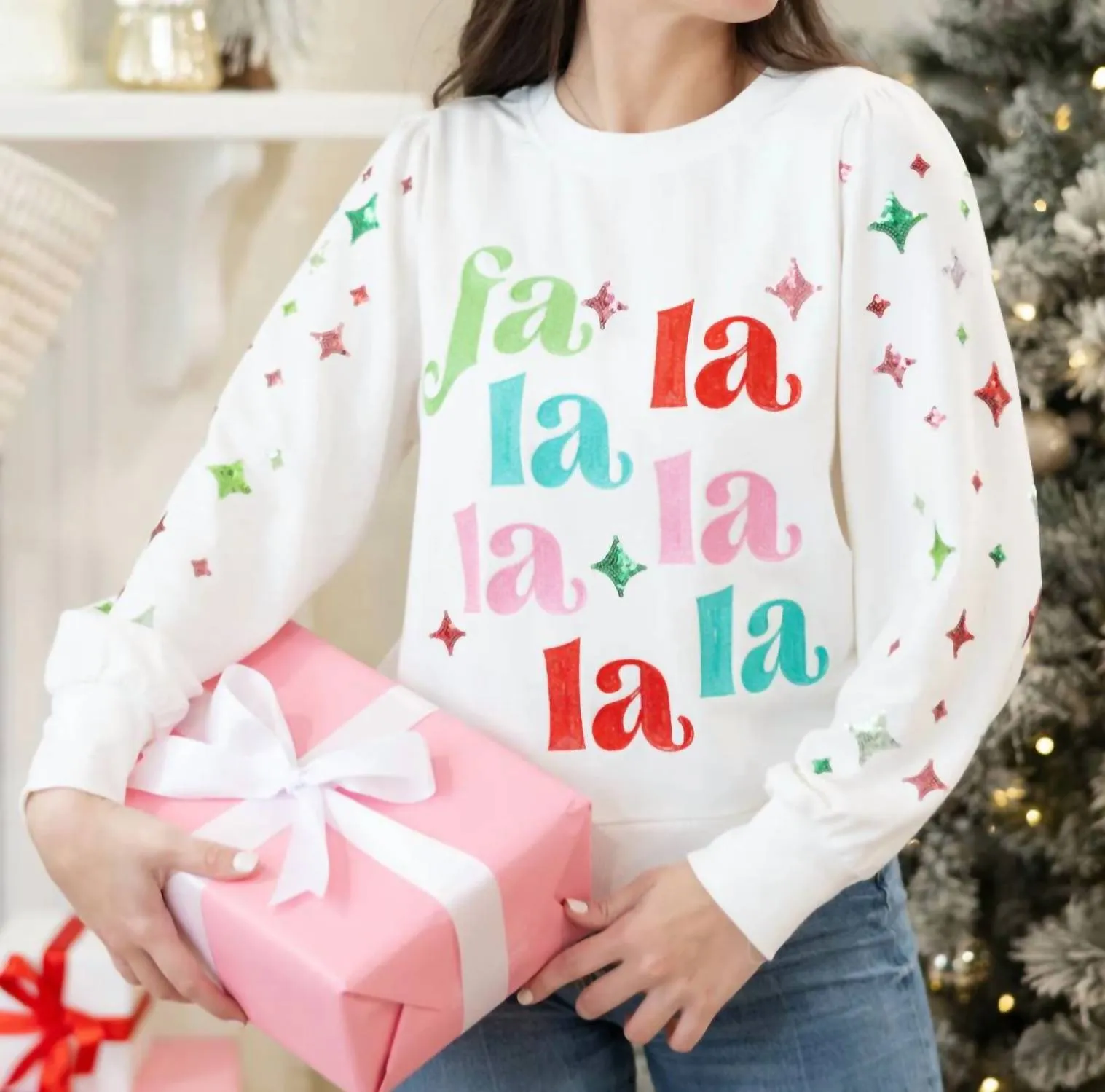 Falala Sweater In White