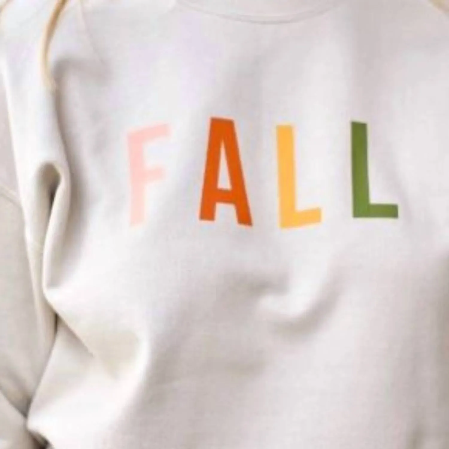 Fall Sweatshirt In Sand/cream