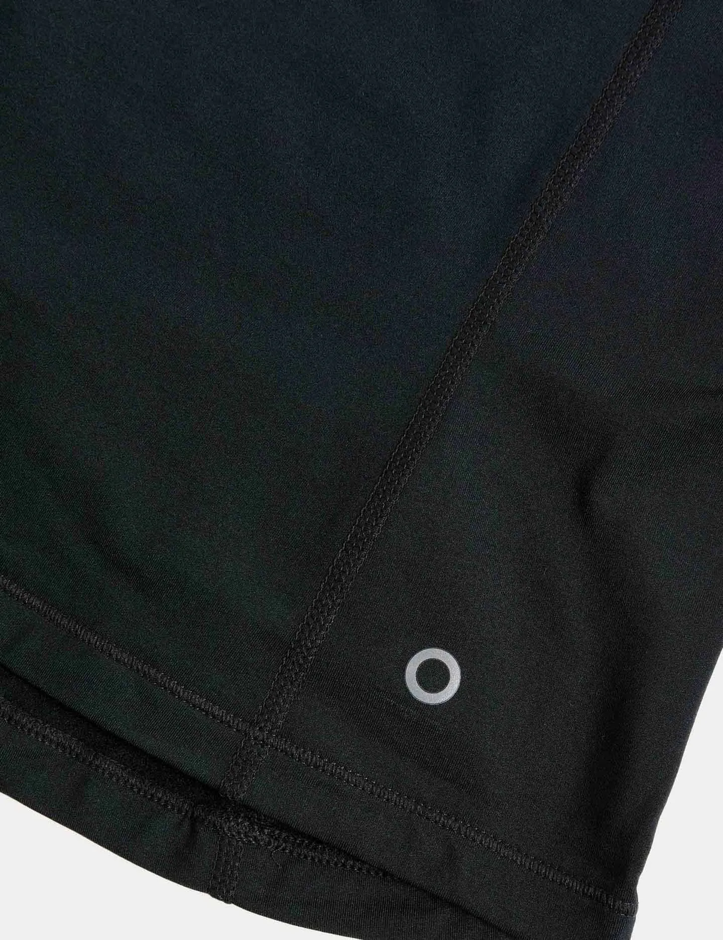 Funnel Neck Half Zip Running Top - Black