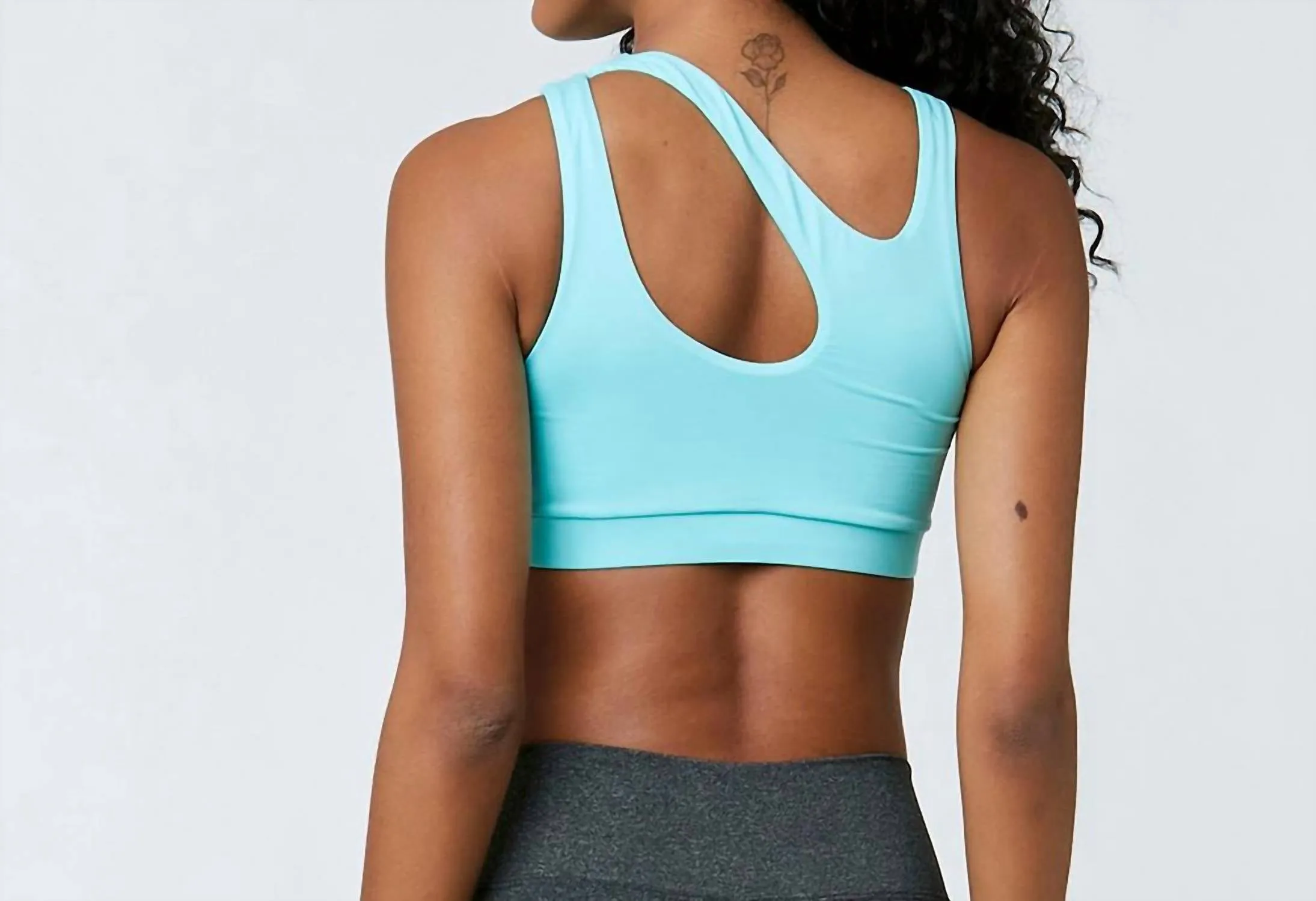 Girl Power Sports Bra In Turquoise