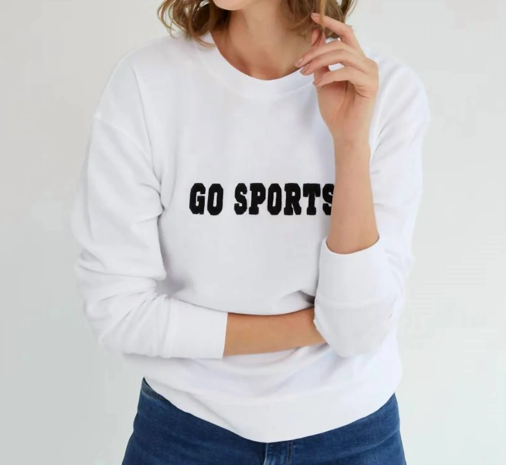 Go Sports Sweatshirt In White