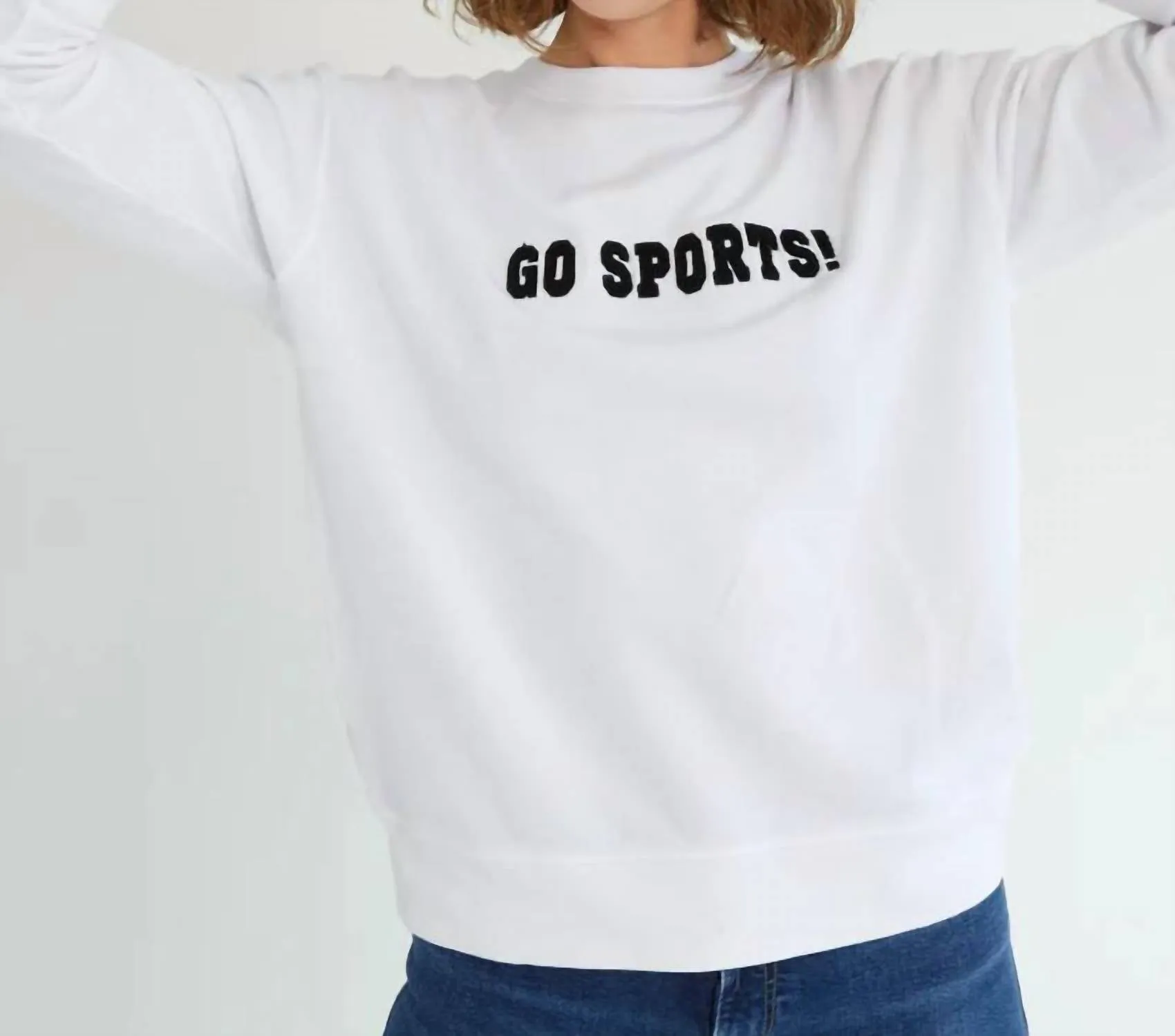 Go Sports Sweatshirt In White