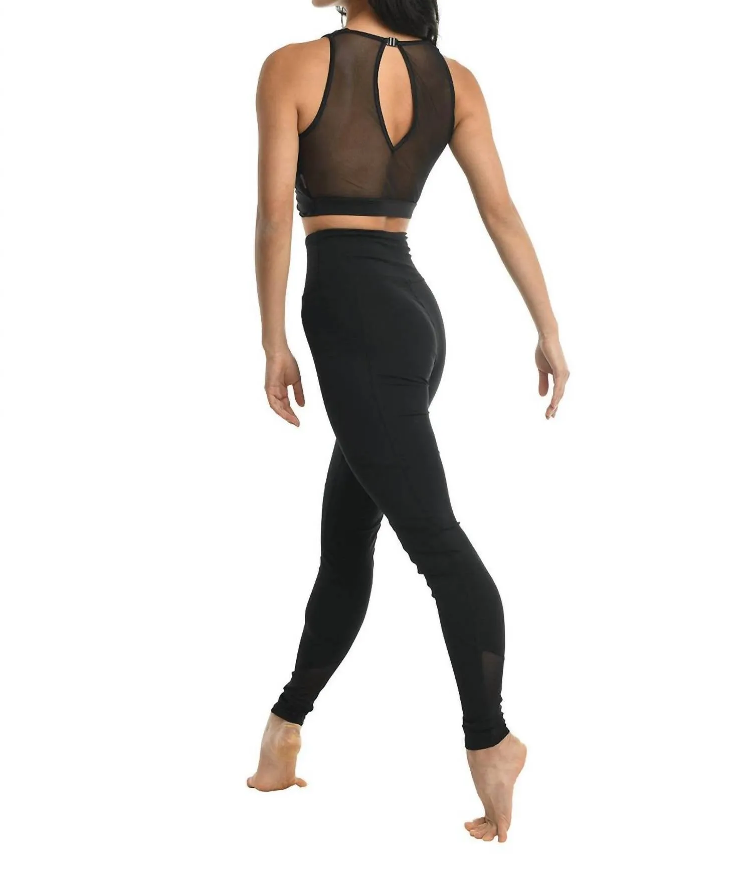 Gracelle Twisted Bra Top In Black