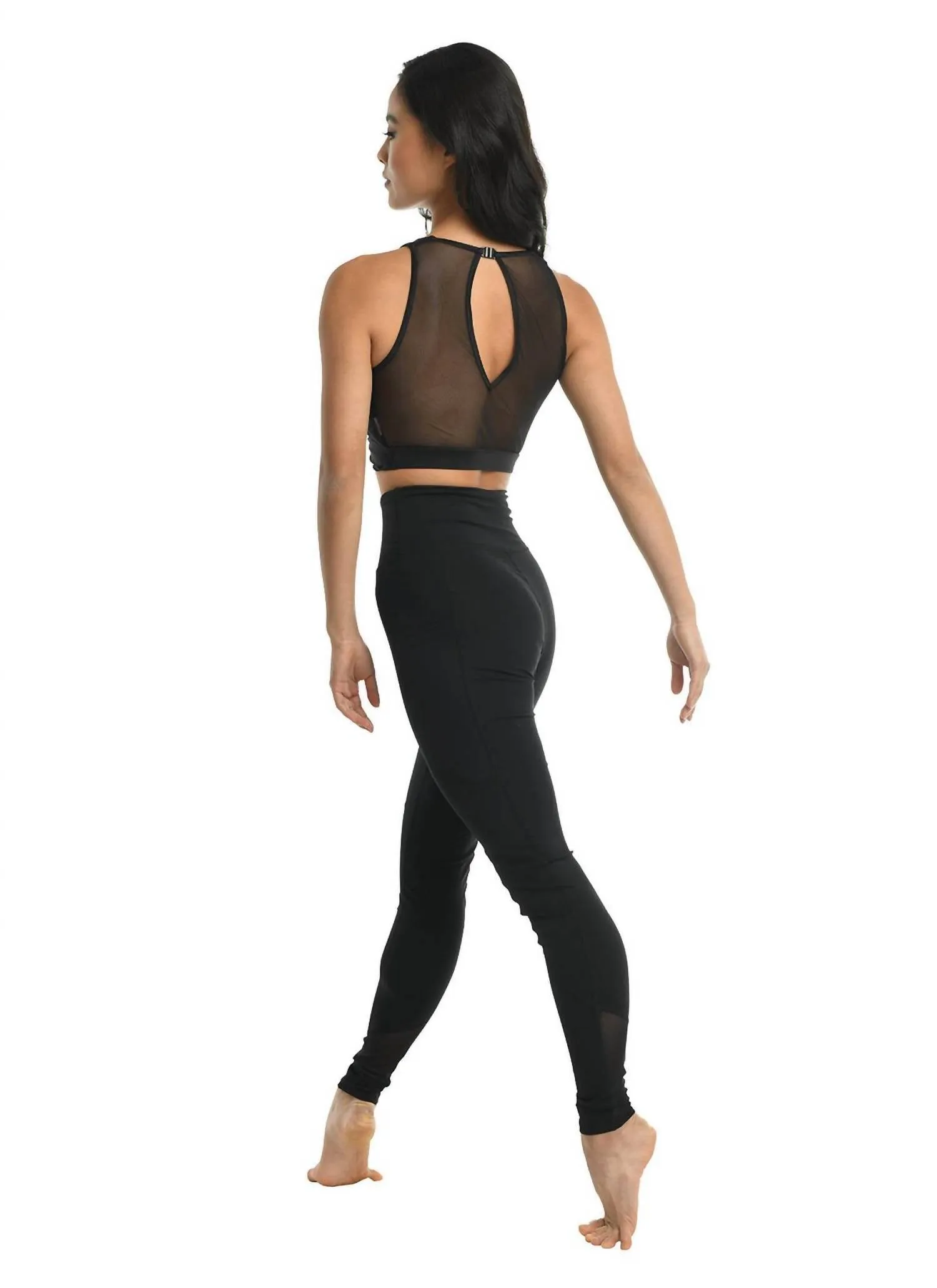 Gracelle Twisted Bra Top In Black