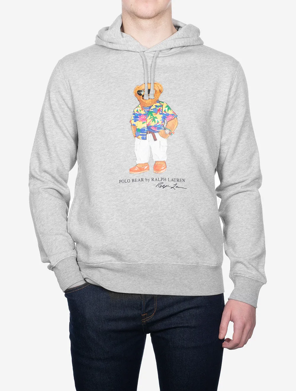 Graphic Fleece Hoodie Grey