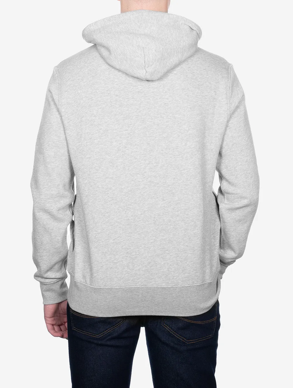 Graphic Fleece Hoodie Grey