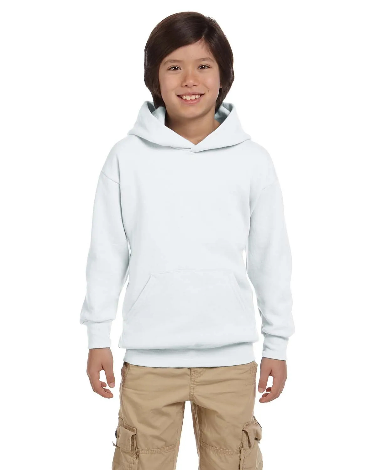Hanes P473 Youth EcoSmart 50/50 Pullover Hooded Sweatshirt