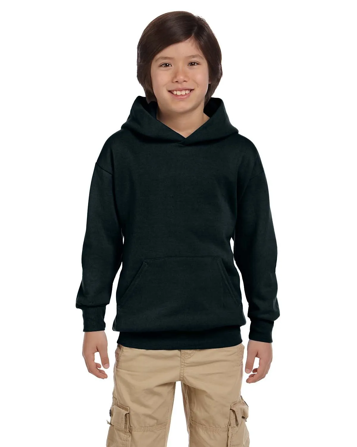 Hanes P473 Youth EcoSmart 50/50 Pullover Hooded Sweatshirt