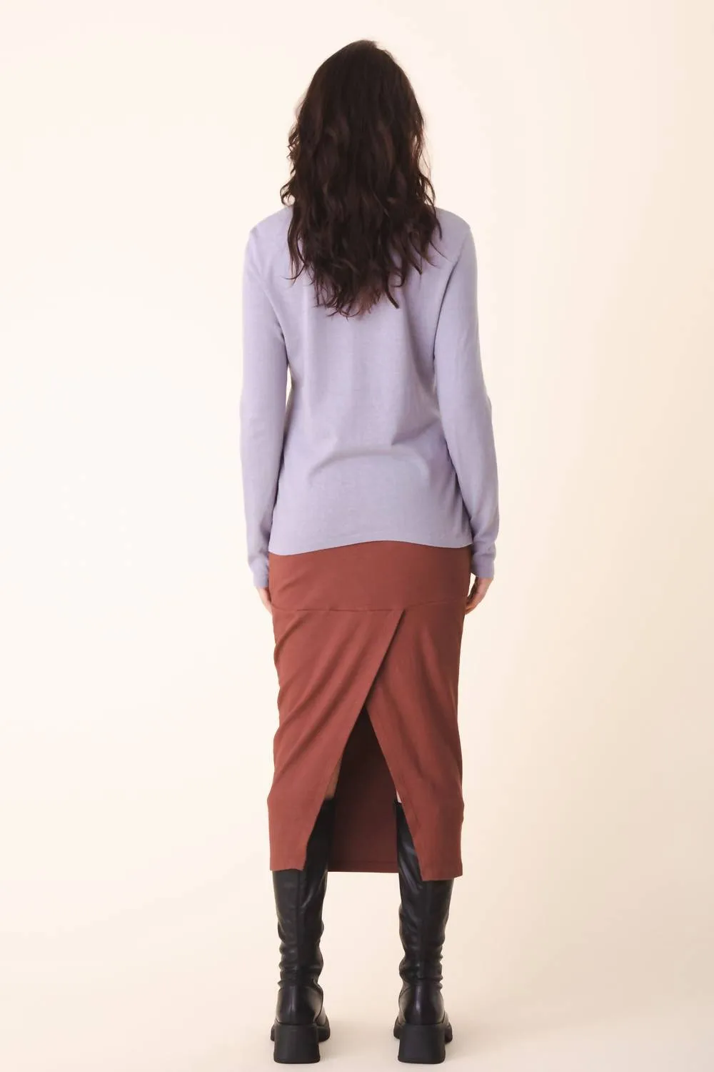 Hemp Crew Top In Silver