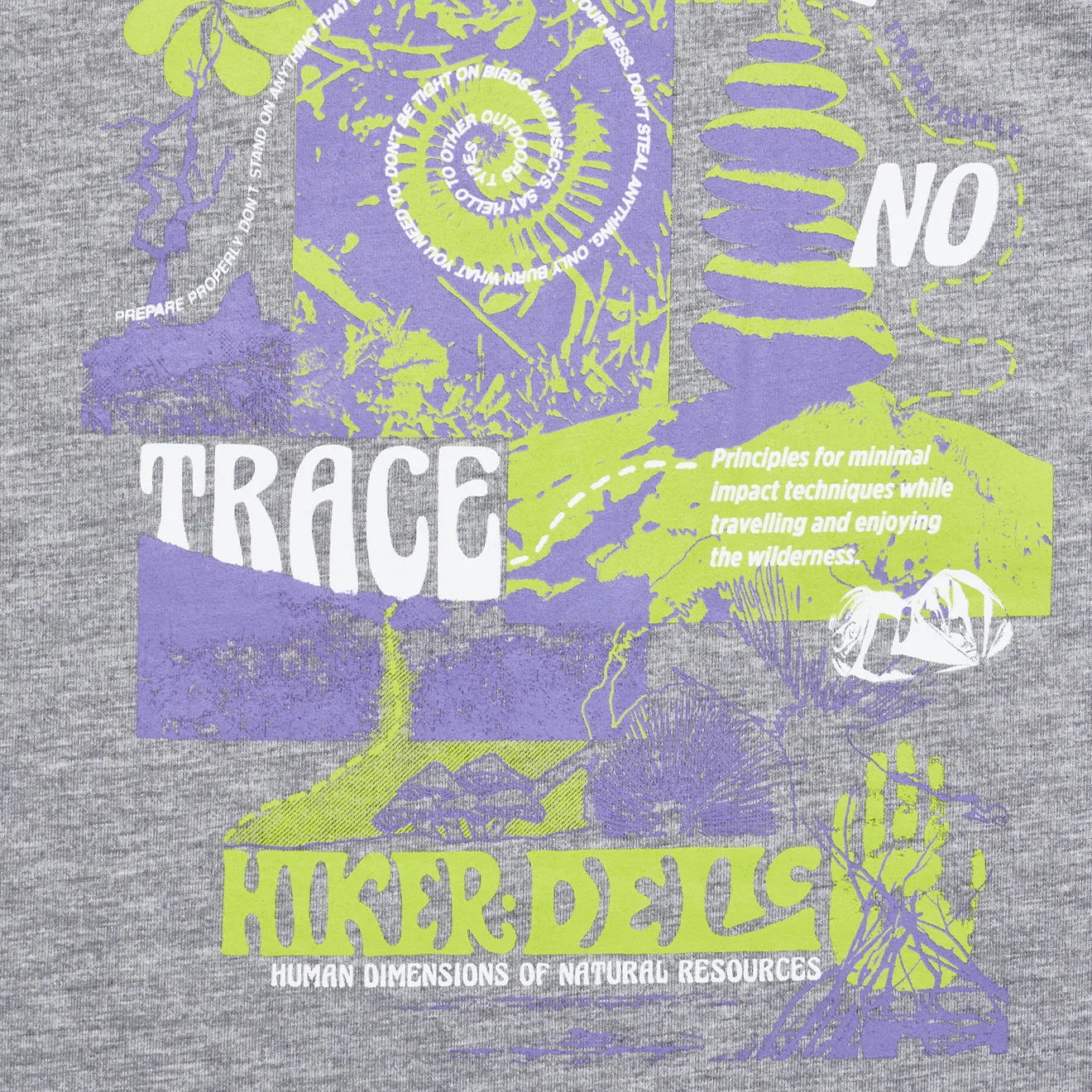 Hikerdelic No Trace SS T-Shirt Grey Marl