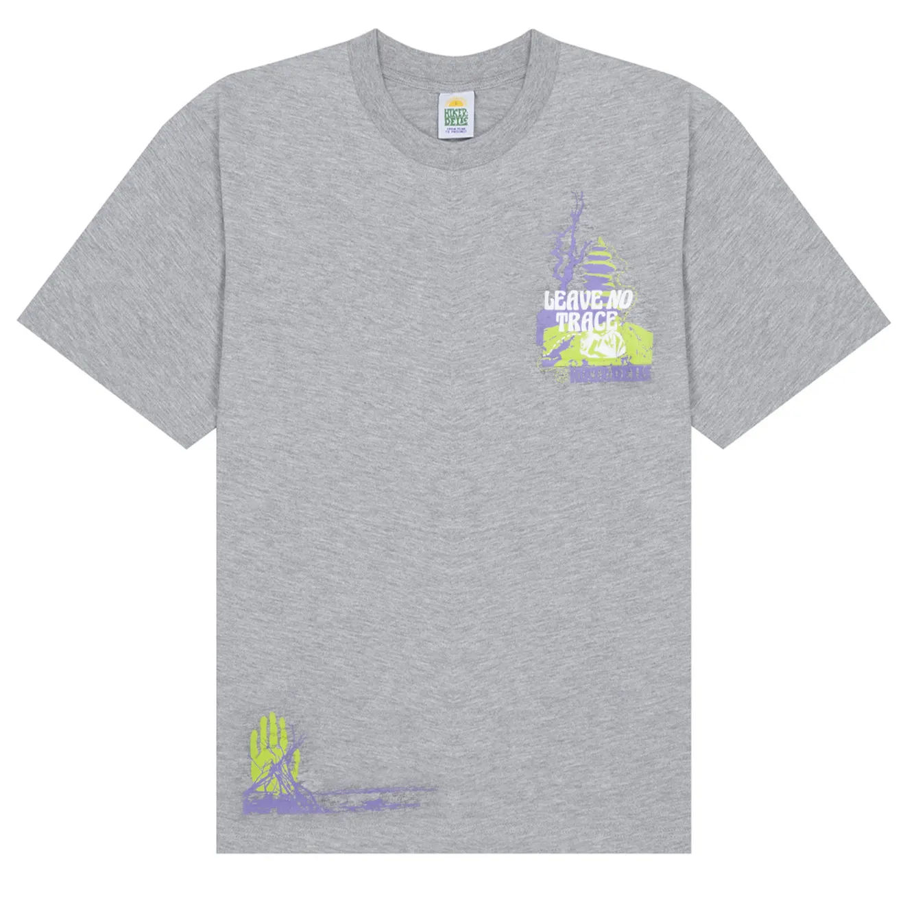 Hikerdelic No Trace SS T-Shirt Grey Marl