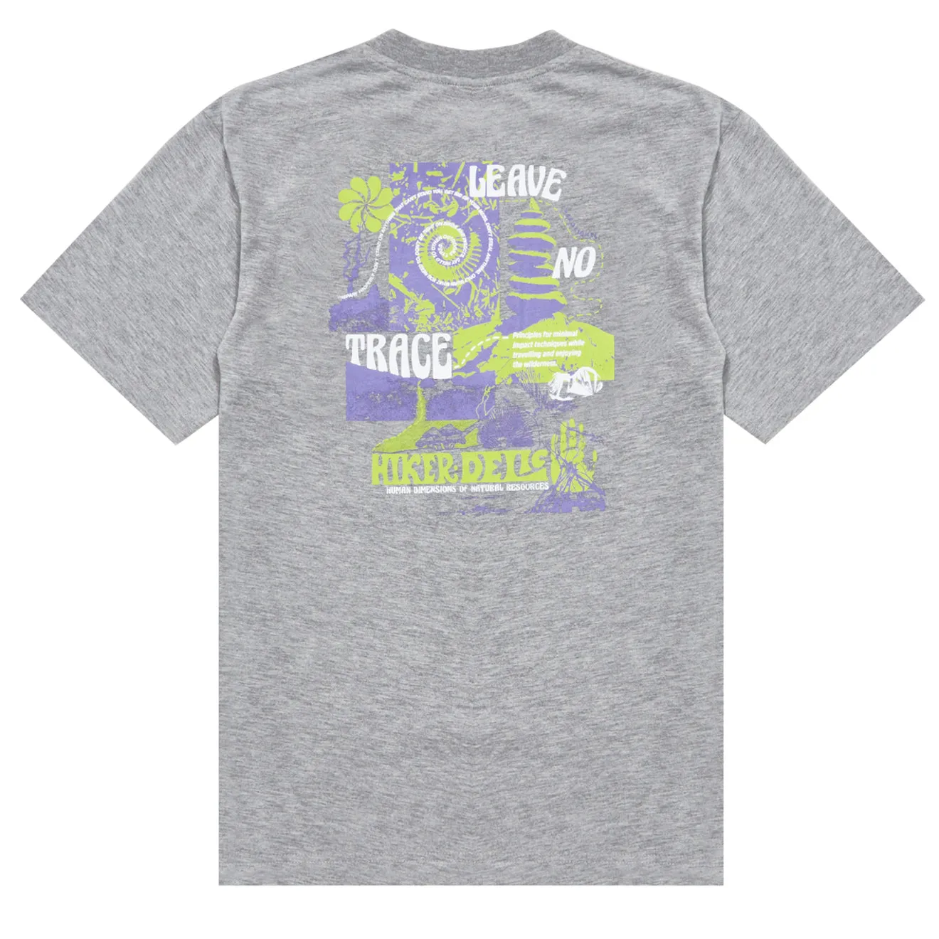 Hikerdelic No Trace SS T-Shirt Grey Marl