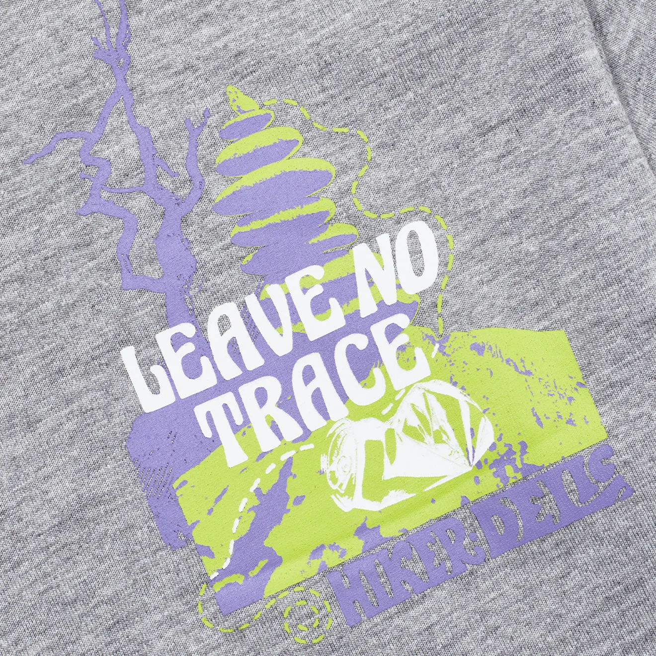 Hikerdelic No Trace SS T-Shirt Grey Marl
