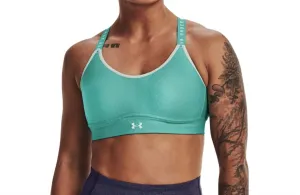 Infinity Mid Heather Cover Sports Bra In Neptune Light Heather
