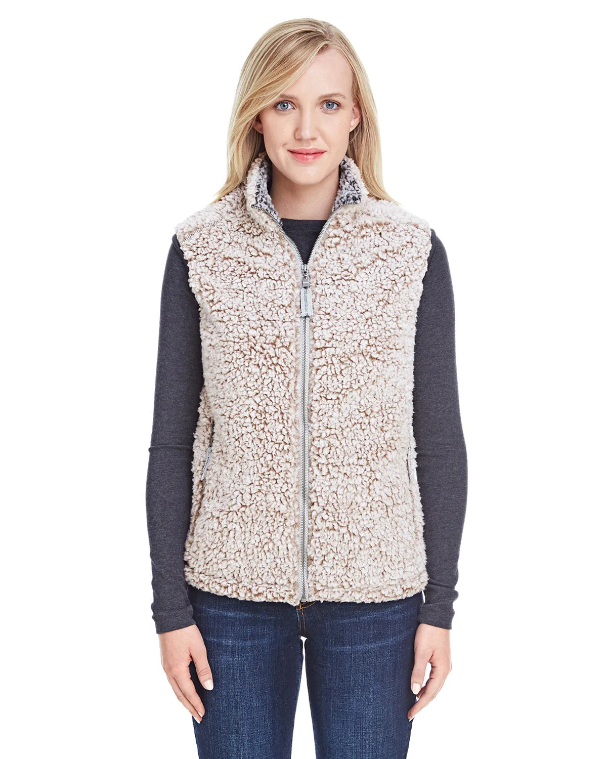 J America JA8456 Ladies' Epic Sherpa Vest
