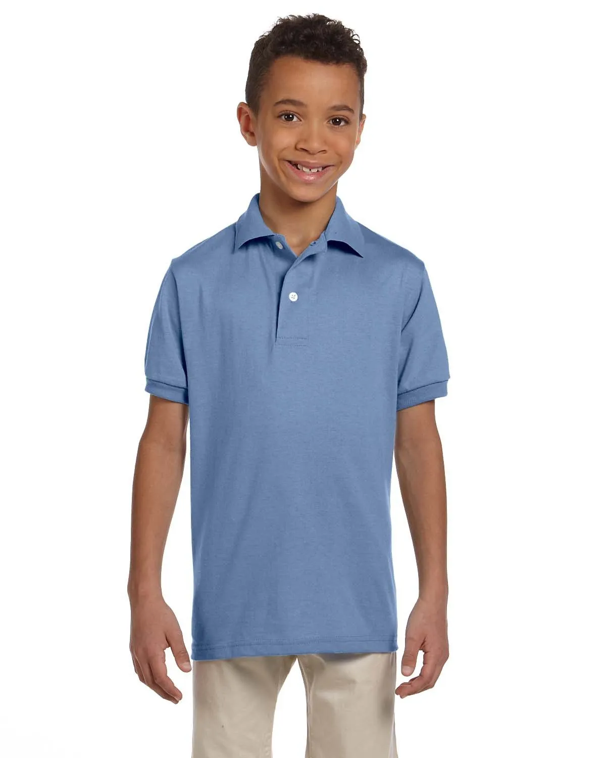 Jerzees 437Y Youth SpotShield Jersey Polo