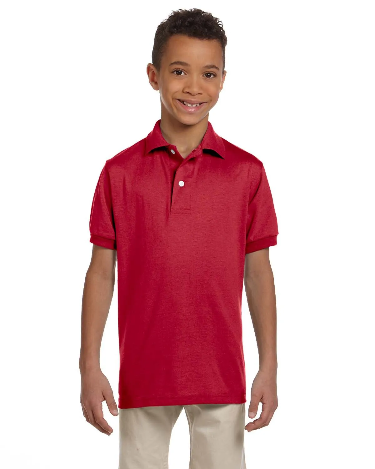 Jerzees 437Y Youth SpotShield Jersey Polo