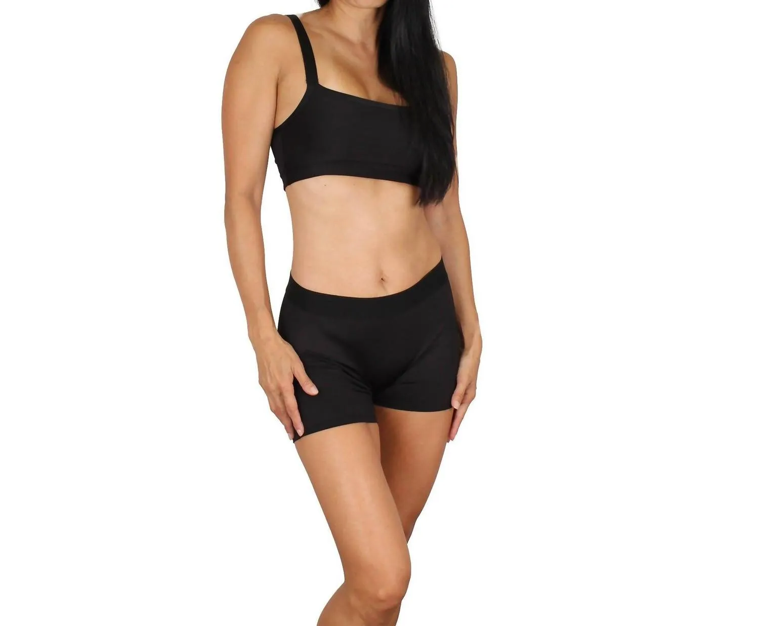Light Support Sports Bra In Black