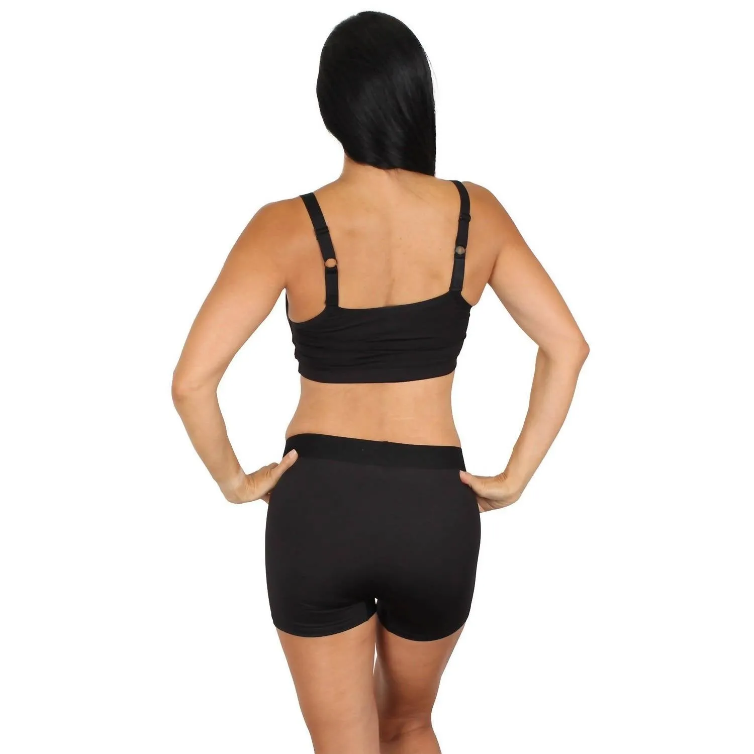 Light Support Sports Bra In Black