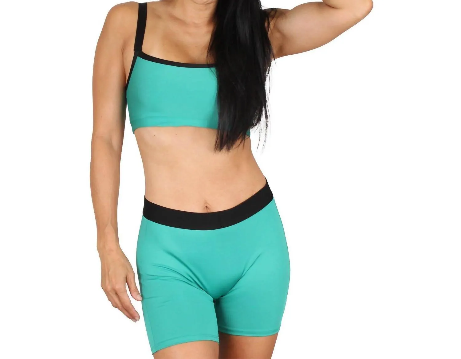 Light Support Sports Bra In Jade