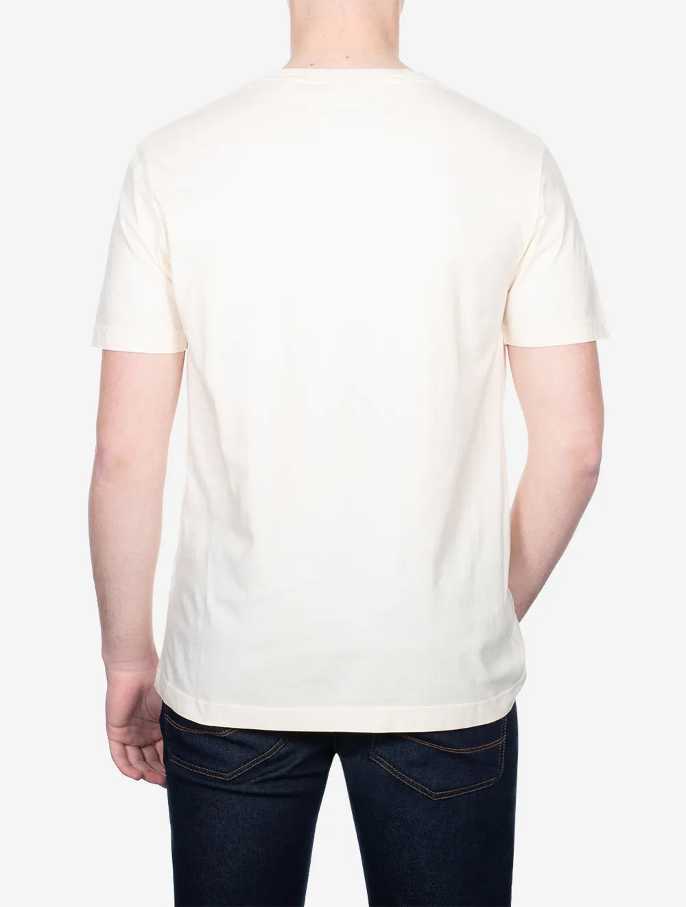 Logo Script Short Sleeve T-Shirt Cream