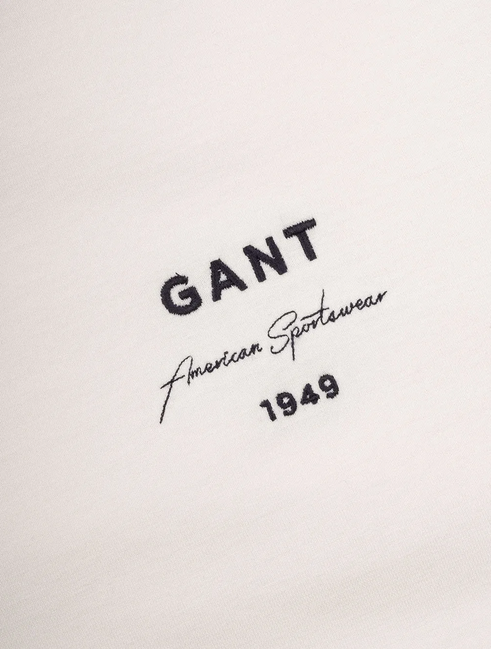 Logo Script Short Sleeve T-Shirt Cream